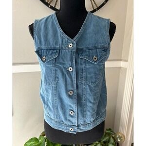Faded Glory Vintage denim vest size small
